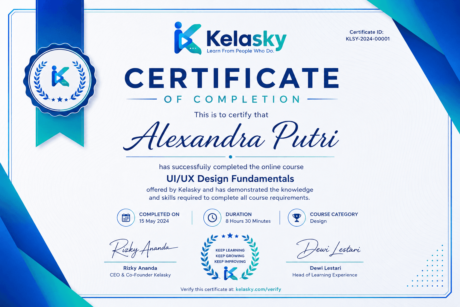 Sertifikat Kelasly